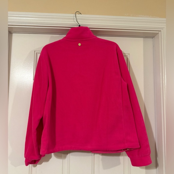 Lilly Pulitzer Pink Quarter-Zip Sweatshirt - Picture 2 of 10